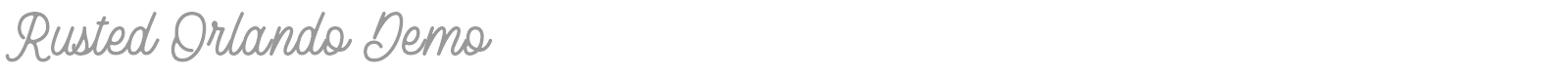 Rusted Orlando font preview
